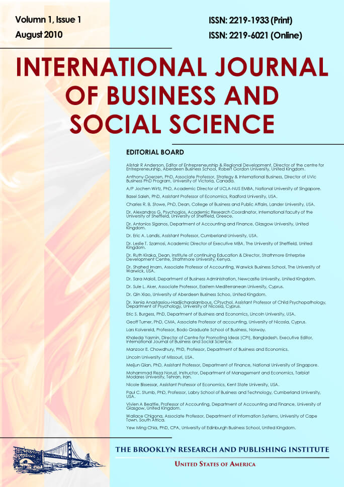 International Journal of Business and Social Science 